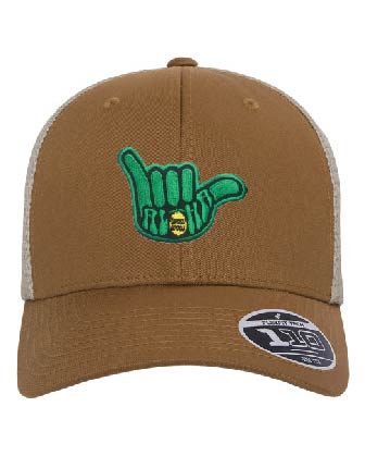 Flexfit Adult 110 Adjustable Mesh Cap - Caramel/Khaki